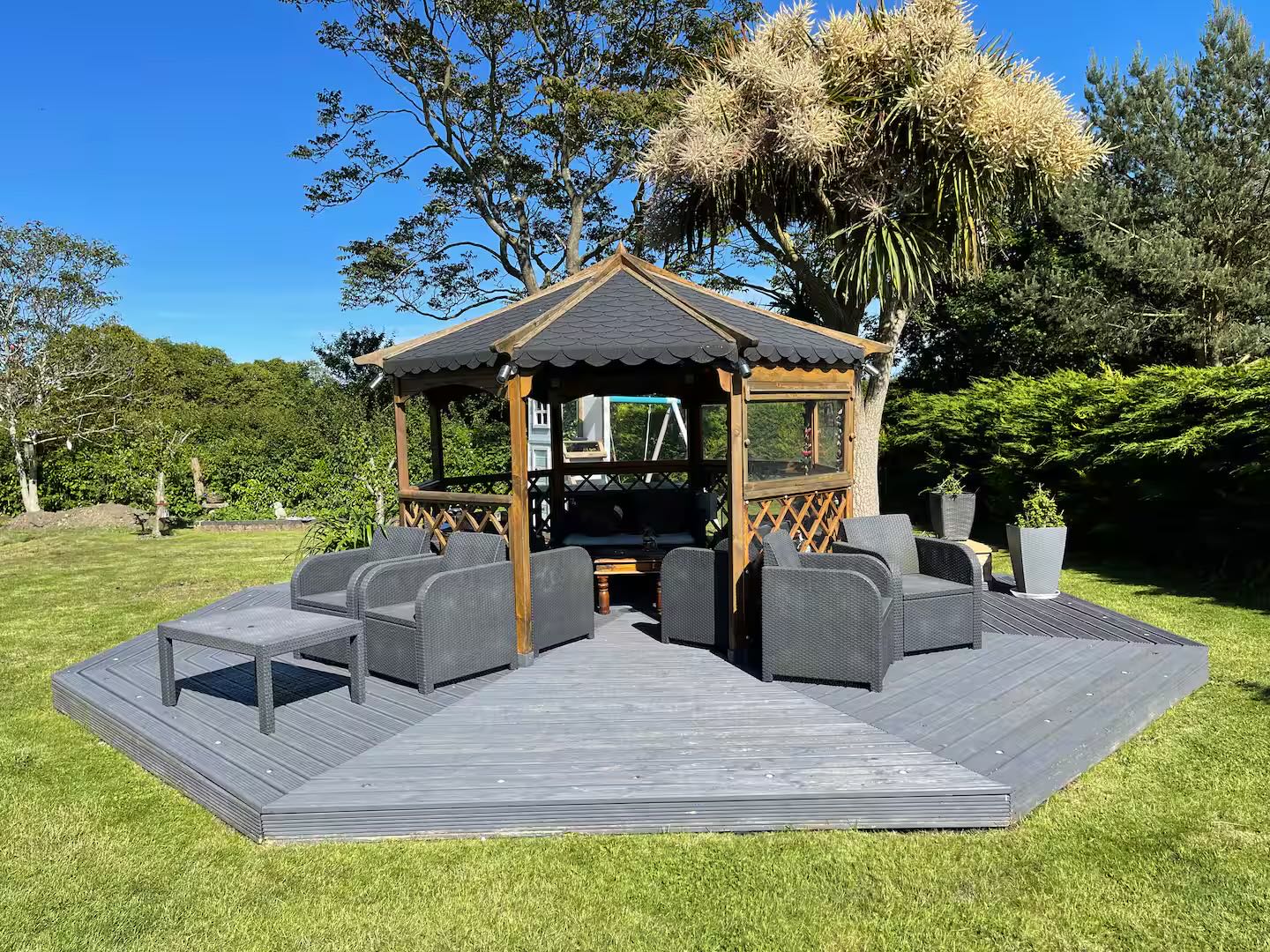 Covered Garden Seating Area